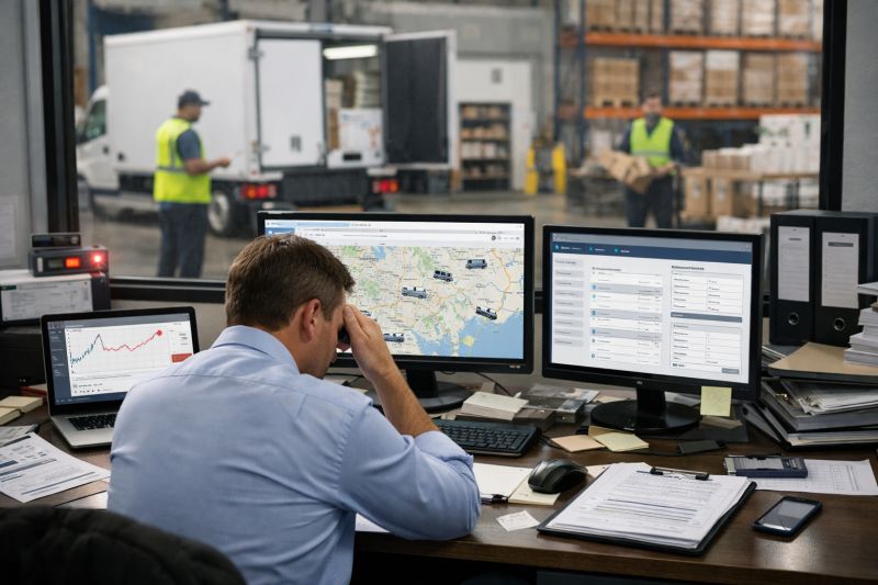 Logistics teams using disconnected operational systems
